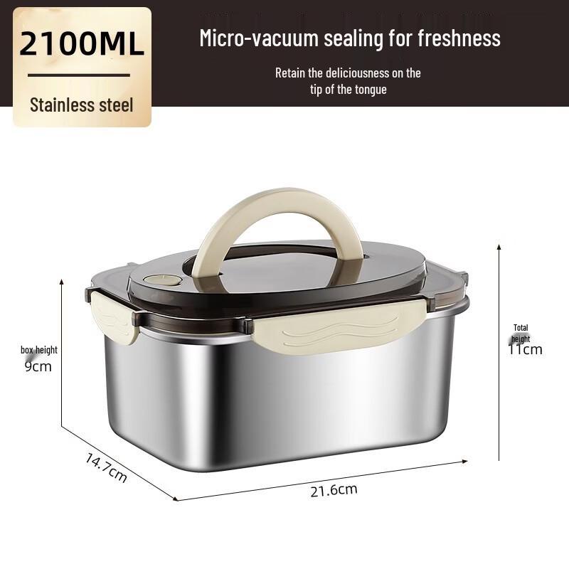 ZISIZ Portable Stainless Steel Food Container Set