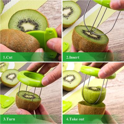 Cutter Kiwi Bucătărie Detașabil creativ de curățat fructe Salată Instrumente de gătit Gadget pentru curățarea lămâii Gadgets și accesorii de bucătărie