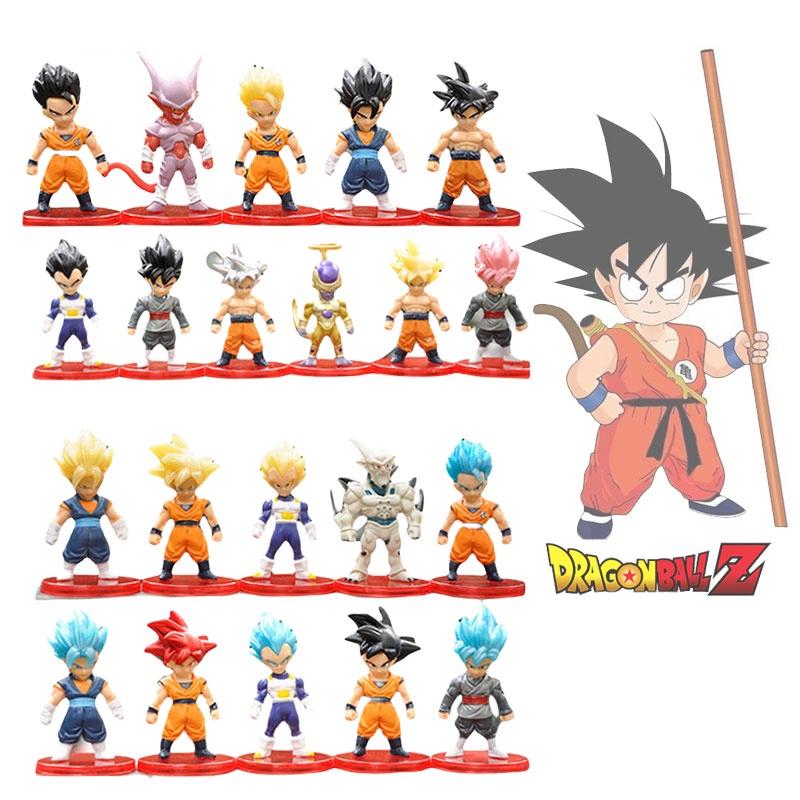Dragon Ball Son Goku Figure Model Toy 7-7.5cm Plastic Collectible