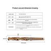 High-Cobalt M35 HSS Taper Shank Twist Drill Bit for Stainless Steel (10-60mm)