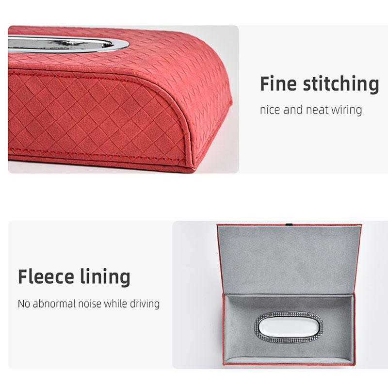 GLC GLB Car Tissue Box Leather Paper Towel Storage Bag Auto Accessories For Mercedes Benz AMG W206 W204 W205 W212 W213 W221 W22