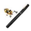 Fishing Rod Reel Combo Kit Set Mini Telescopic Portable Pocket Pen Fishing Rod Pole + Reel Aluminum Alloy Fishing