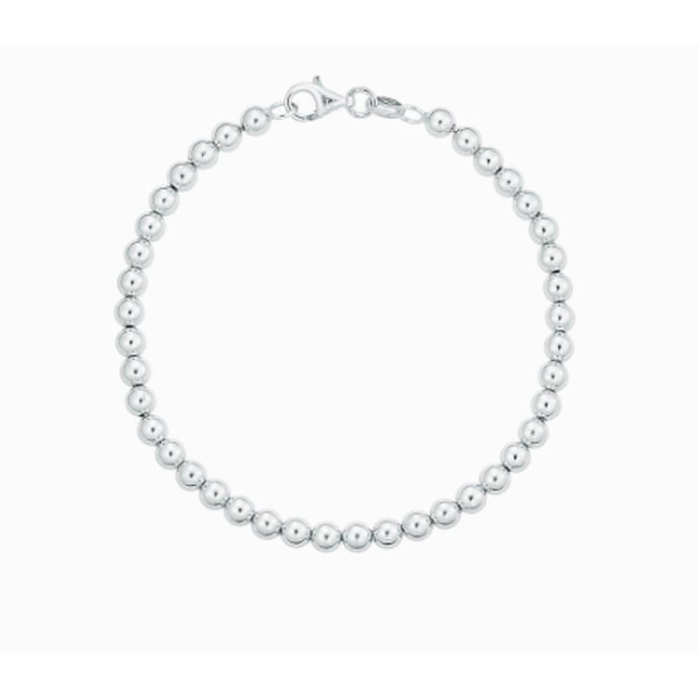 Custom-made 18cm, white/yellow Italian chain ball bracelet Llbs23440S_S