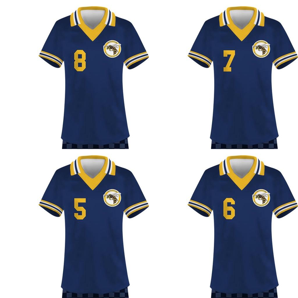 2 Season Yellowjackets Sports Shortsleeved Shorts Suit Number One To Sixteen