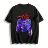 Mutated Game Controller Graphic Cool Casual Short Sleeve Top Pure Cotton T-shirt