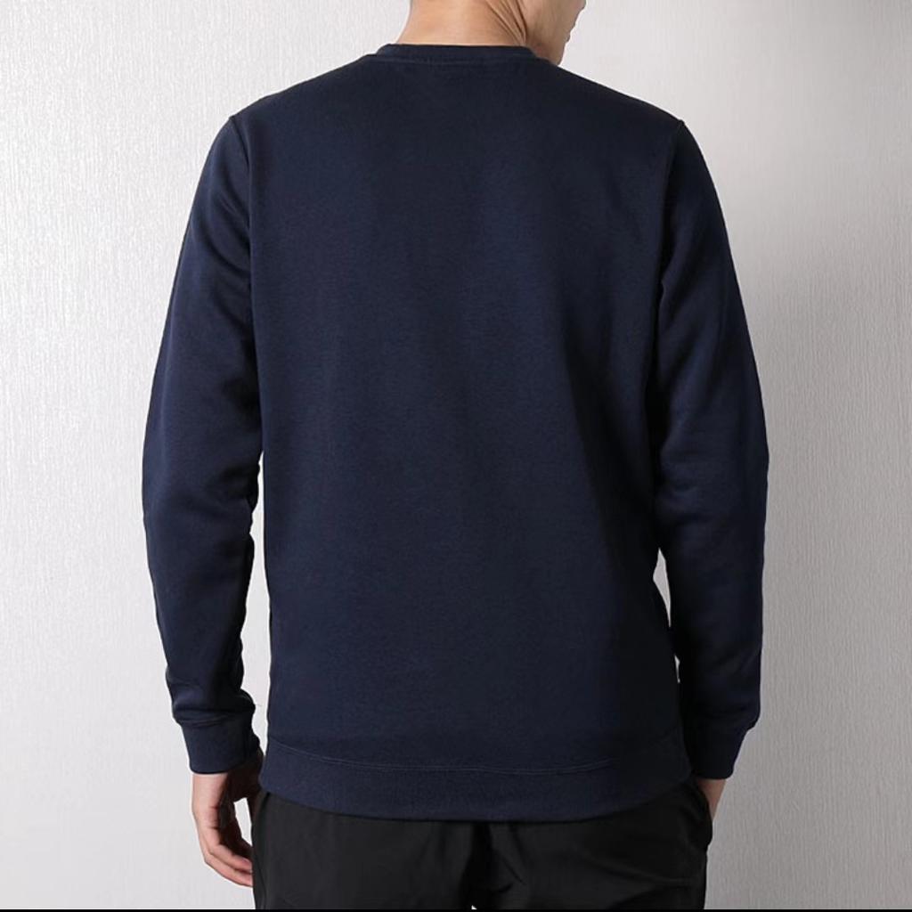 Nike American Vintage Logo Outdoor Casual Sports Crew Neck Pullover Long Sleeve Sweatshirt Men Sweatshirt Navy-Blue 928700-451