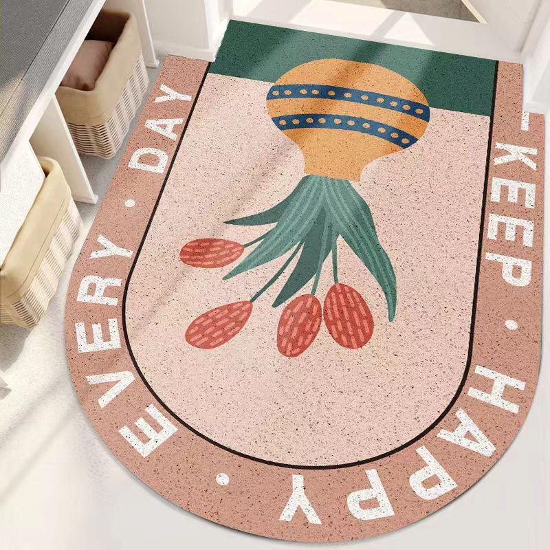 Entrance Doormat Bedroom Bath Living Room Mat Hallway Corridor Entrance Rug Non-Slip Mat Carpet