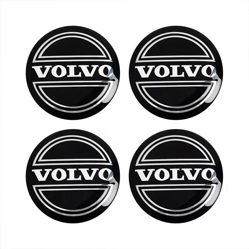 

4PCS Car Hub Caps Rim Center Caps Badge Stickers Auto Accessories Suitable for Volvo S40 S60 S80l Xc60 Xc90 V40 V60 V50 V90 V70