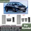 Autopedale Gaspedal Bremse Kupplung Fußstütze Pedalabdeckung für Hyundai Ix25 Creta Accent Verna Solaris für Kia Rio Soul K2 KX3