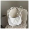 Nouveau Sac Bandoulière Coréen Simple à Cordon de Serrage Nuage Froissé Sportif Décontracté Sac à Bandoulière en Nylon Sacs Simples Texturés pour le Voyage
