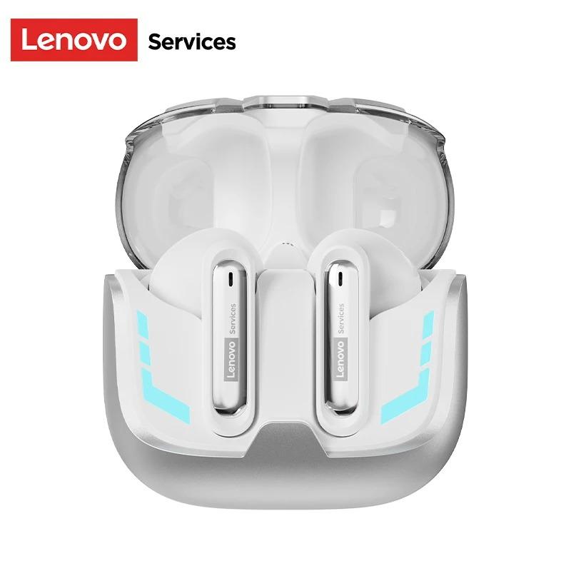 Cuffie da Gaming Wireless Originali Lenovo GT103 Suono Surround 720° Auricolari Bluetooth 6.0 Auricolari Sportivi con Cancellazione del Rumore (ENC) Luce Respiratoria Blu Ghiaccio