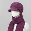 Wool Hat Women's Autumn and Winter Fleece Warm Hat, Ear Protection, Cold Protection, Thickened Knitted Hat