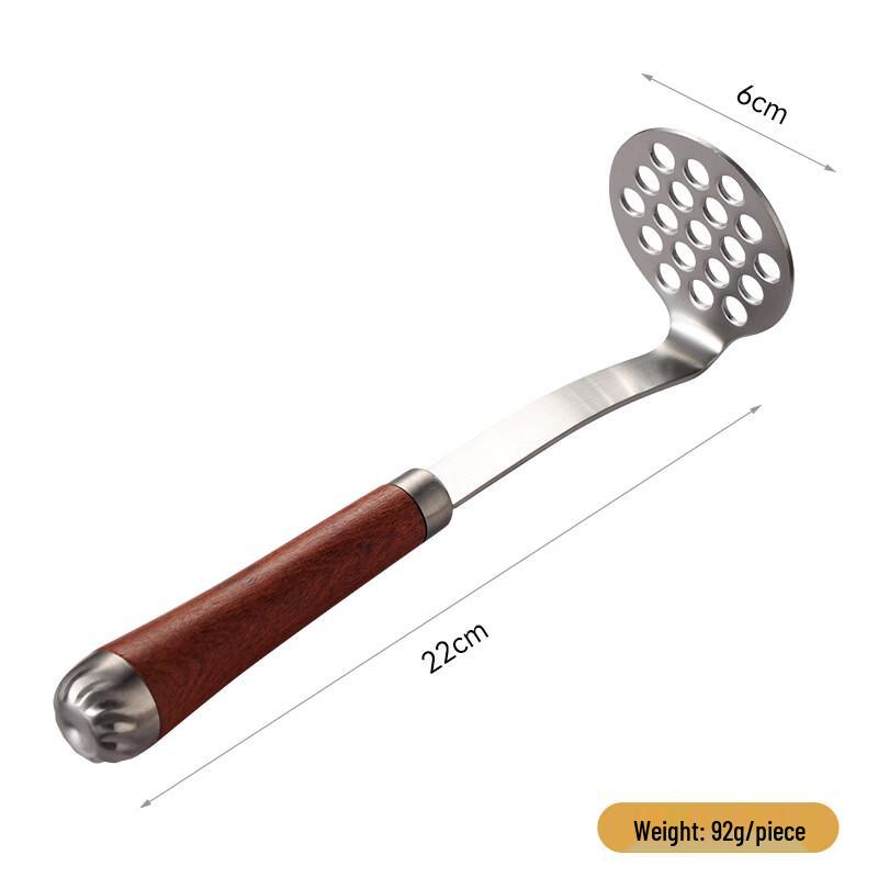 Ruhan Rosewood Handle 304 Stainless Steel Potato Masher