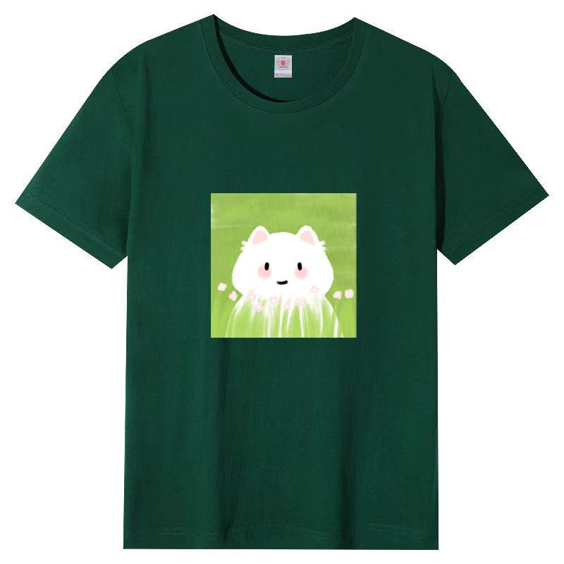 Summer New Short-sleeved T-shirt Female Loose Korean Women Cartoon Printing Half-sleeved Blouse