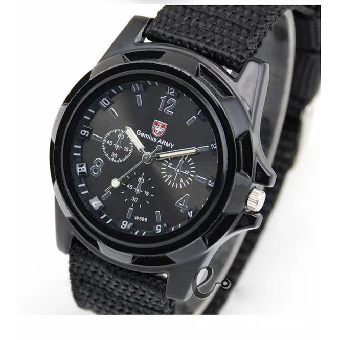 Fashion Nylon Strap Men's Watch Cloth Strap Military Watch Trendy Night Light Needle Sports Watch Men's and Women's Watch
