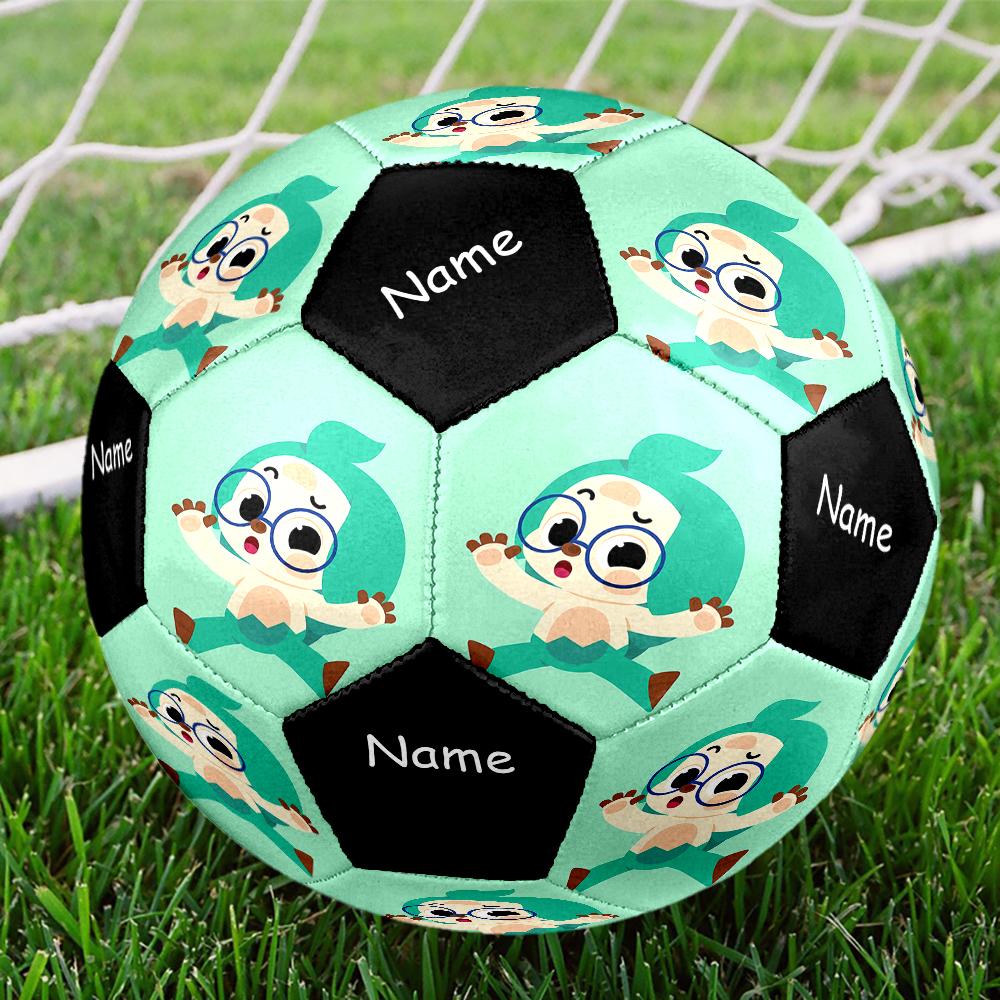 Pallone da Calcio Personalizzato Pinkfong Wonderstar, Misura 5, Adatto sia per Partite Indoor che Outdoor, un Regalo Adatto a Tutti.