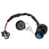 AHL Ignition Key Switch 0345-003 Compatible with Yamaha Big Bear 400 YFM400 YFM 400 2002-2004;Big Bear 400 YFM400F YFM 400F 2002-2006;Big Bear 400