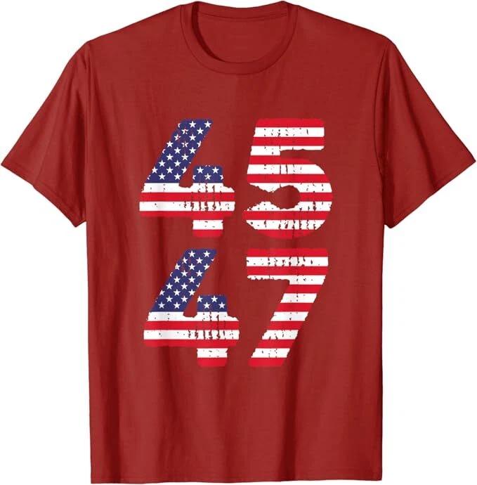 45 47 Президент США Политика Про Трампа Флаг Политический Дизайн Подарок Унисекс Футболка L