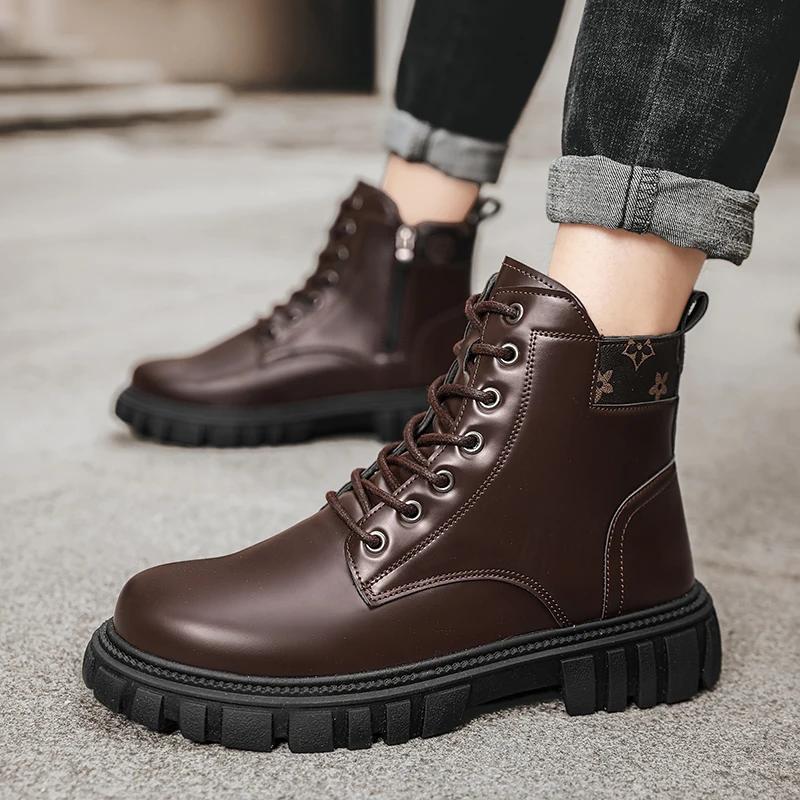 Кожаные туфли с круглым носком — фото 5