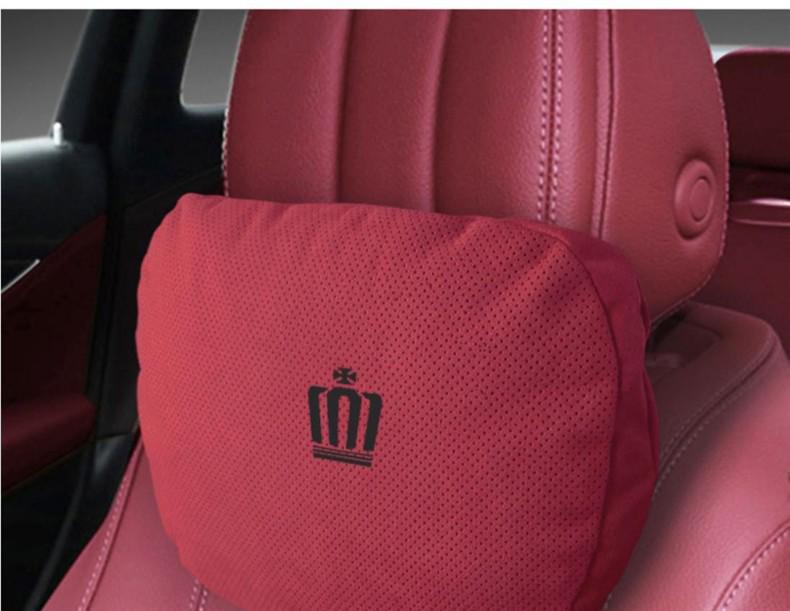Toyota New Crown 14th Gen Suede Maybach Neck Pillow for Car Seat