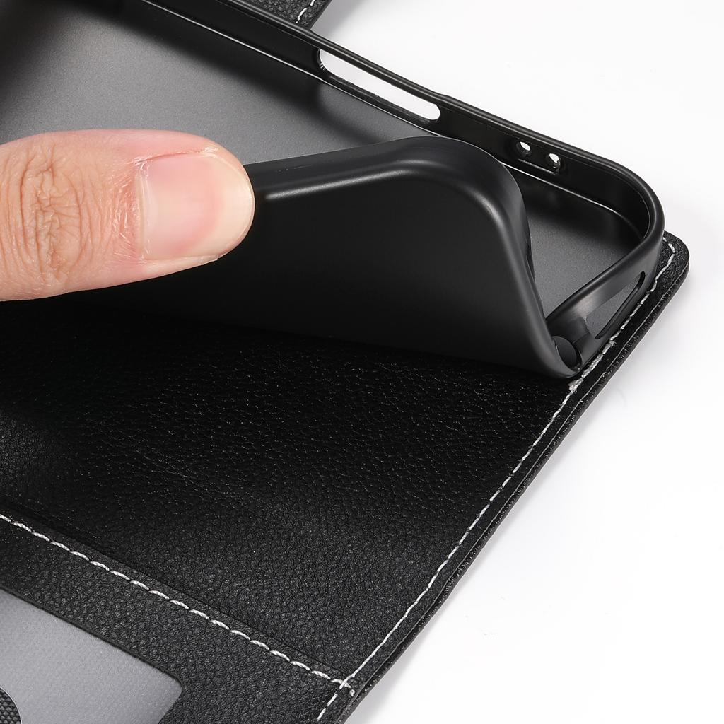 DF-012 For Samsung Galaxy S24 Case Litchi Texture Leather Wallet Stand Phone Cover
