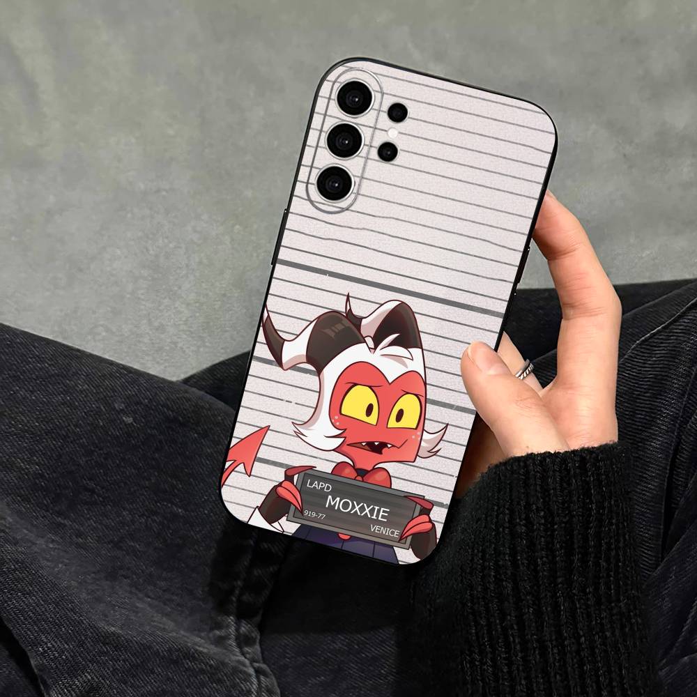 Чехол для телефона Helluva Boss Мокси для Samsung S25, S24, S21, S22, S23, S30, Ultra, S20, Plus, Fe, Note, 10, 9, 5G Черный Samsung S21fe