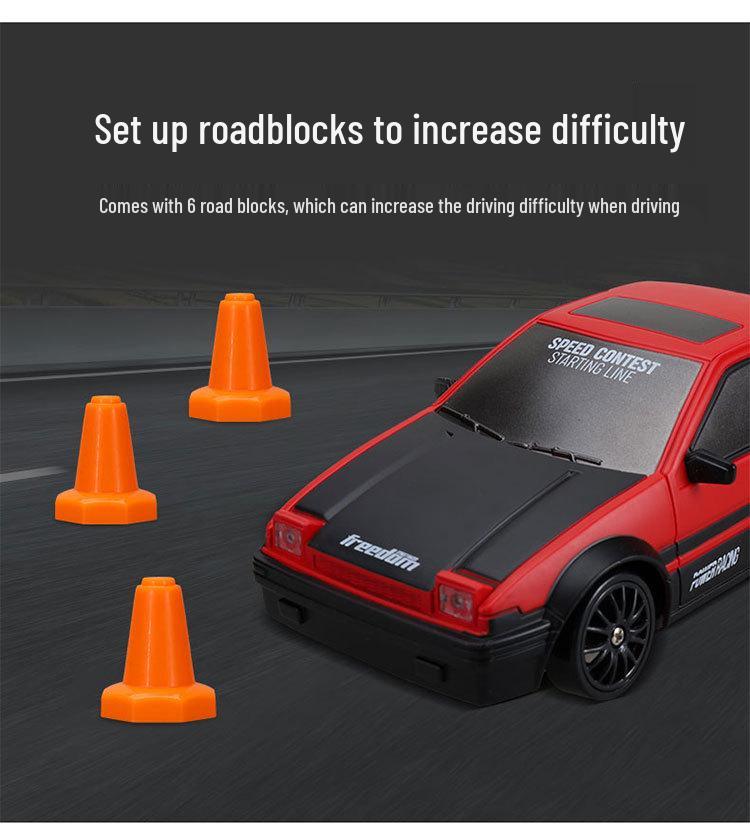 1:24 Scale 2.4GHz High-Speed Drift RC Car with Four-Wheel Drive