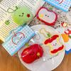 Cute Plush Fruit Plush Doll Key Chain Creative Fruit Core Pendant  Backpack Hanging Decoration Accessories Gifts
