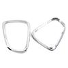 2Pcs Silver Tail Light Trim Bezel For BMW Mini Cooper R56 R57 R58 R59 2007-2014