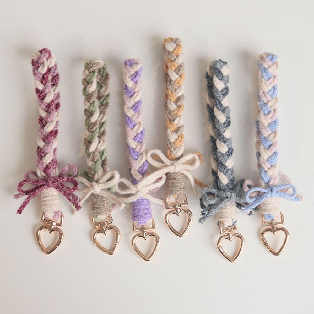 Handmade Phone Lanyard Weaving Crossbody Bag Strap Cute Phone Wrist Strap