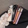 Large Hole Electroplating Litchi Pattern for IPhone 17 Mobile Phone Case for IPhone 16 Magnetic Two-in-one Protective Case