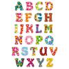 Gommettes illustrées alphabet 2 planches 52 pièces motif fleuris