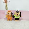 Cute Polices Bear Keychain Charm Unique Polices Bear Key Chain Soft Plush Keyrings Bag Decoration for Everyday Use