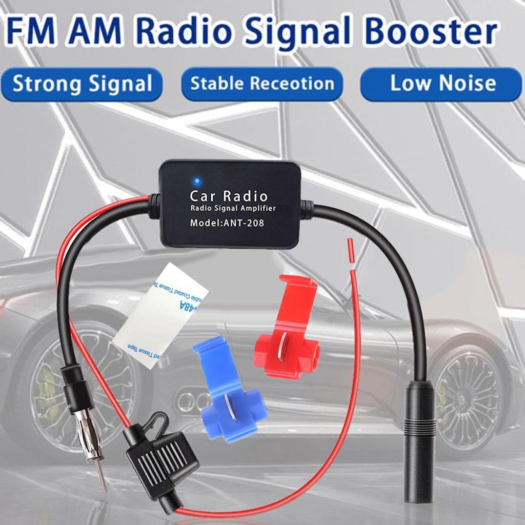 FM Antenna Booster, Car Radio Antenna Booster | Stereo Fm Am Radio Signal