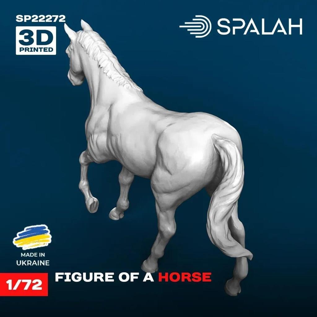 Spallach Pferd Harzbausatz SPU22272 1/72 (Tier)