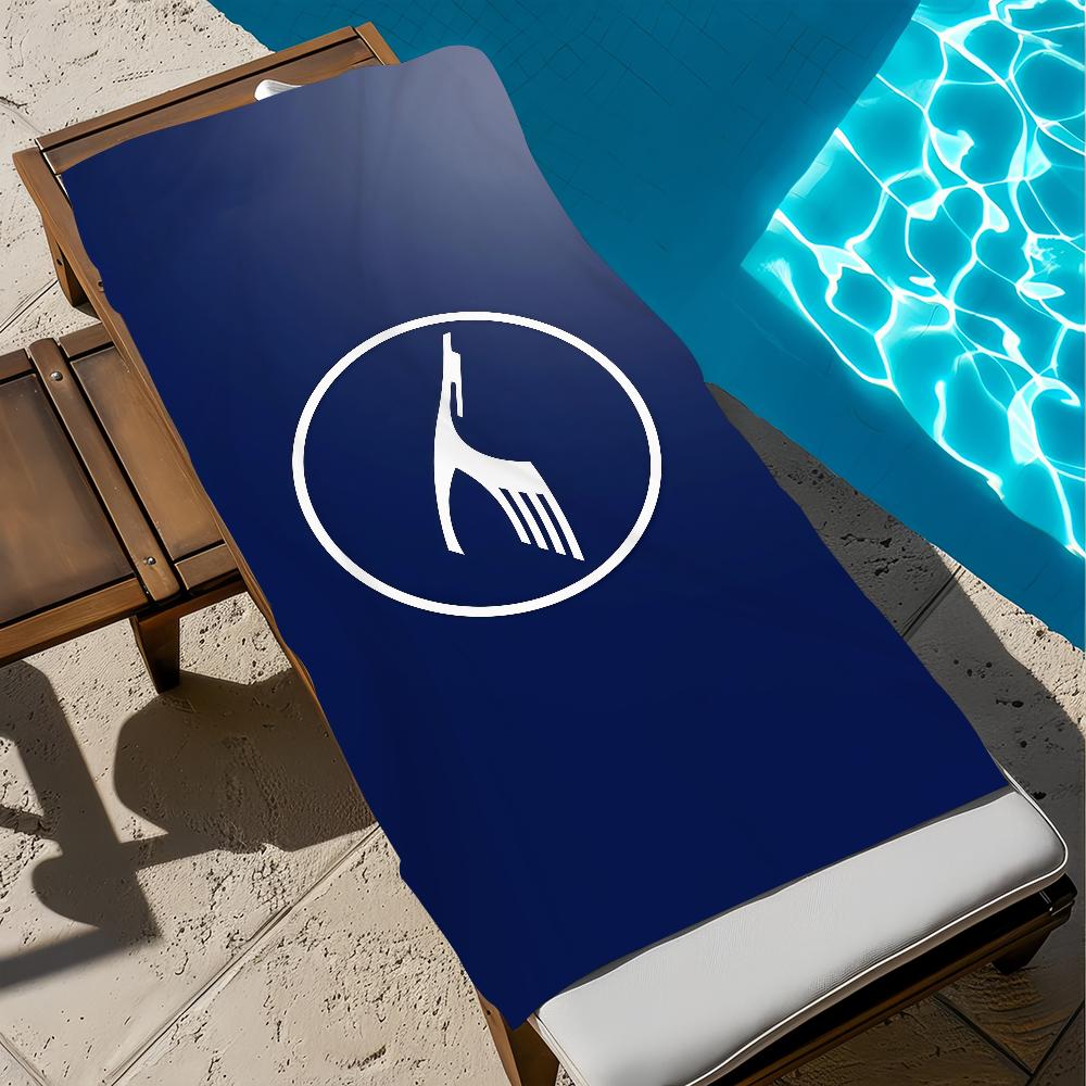 L-L-LufthansaS-ES Towel Beach Bath Quick-Drying Lightweight Portable Sauna Luxury Camping Swim Pool German Travel