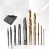 10-Piece Screw Extractor Set with Iron Box for Bolt Removal