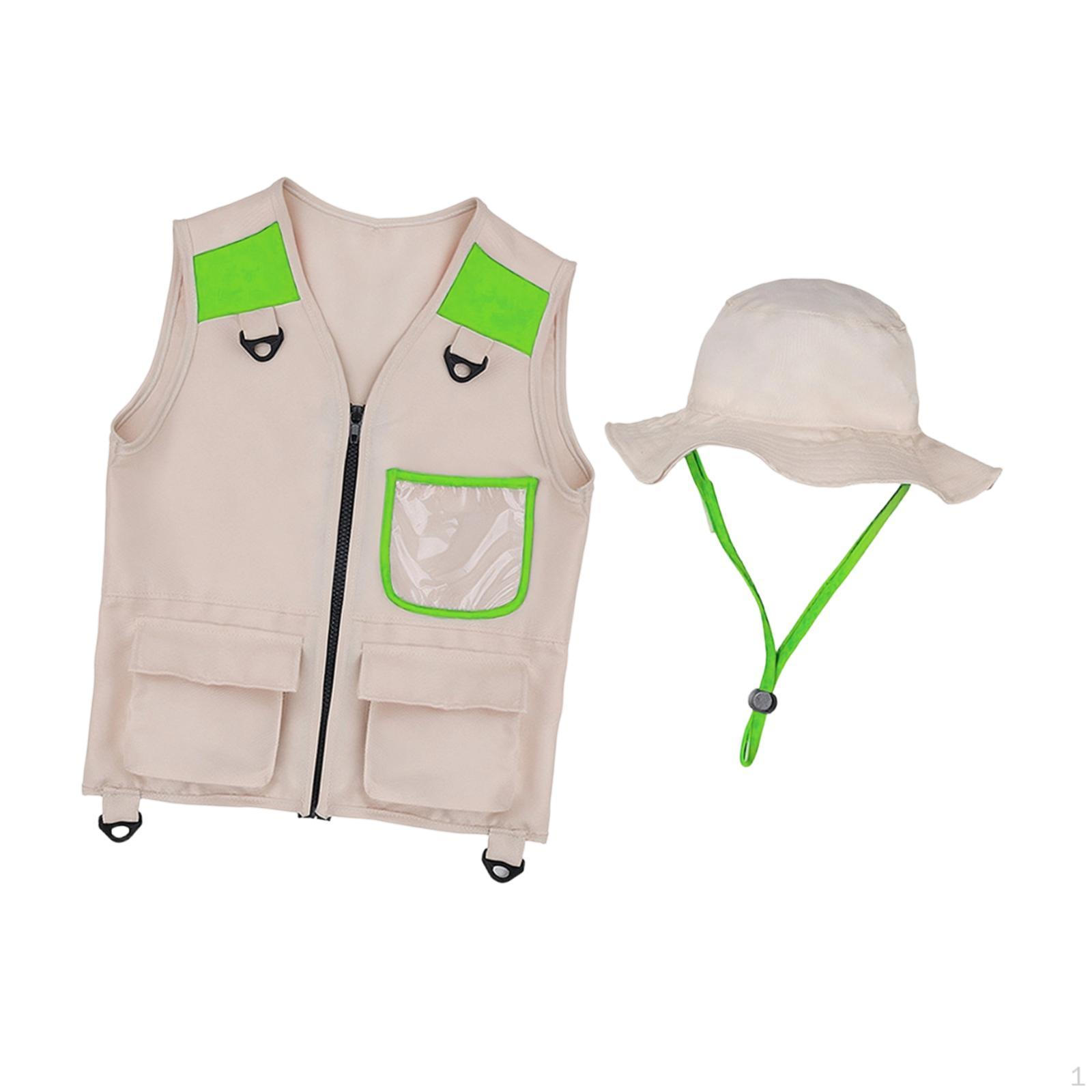 

Children s Costume Set, Camping Costume, Roleplaying Outfit for Children Hiking And Fishing зелений