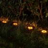 4PCS 8LED Solar Lawn Yard Led Solar Lights Buried Garden Light Waterproof Outdoor PathWay Floor Under Ground Spot Lamp