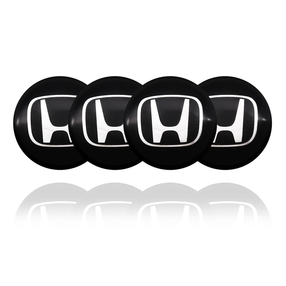 

4Pcs Aluminum Honda Car Wheel Center Cap Metal Badge Sticker 56mm H Logo For Honda Civic Accord Car Wheel Decoration Sticker