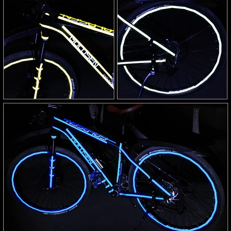 8 Meter Auto Reflektierende Streifen Aufkleber Klebeband für Motorrad Fahrrad Karosserie Felge Rad Streifenband Dekorativer Reflektor Blau/Rot/Gelb