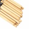 12 Pairs of Maple Drumsticks with Waterdrop-Shaped Tips for Easy Grip and Unique Wood Texture for Snare Drums and Practice Drums