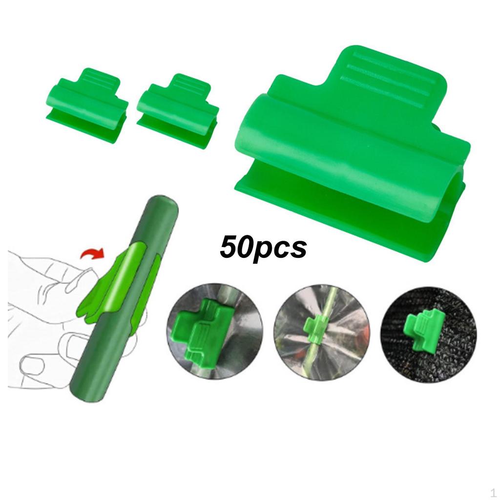 50 Pieces Greenhouse Clamps Reusable Versatile Clips for