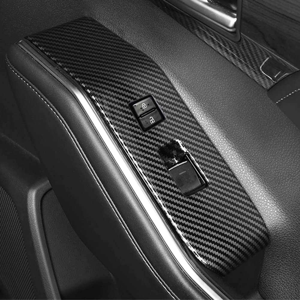 Cars' Doors and Windows Switch Panel Cover Door Lock Control Button Decoration Suitable for Toyota Highlander 2020 2021 2022 2023 North America