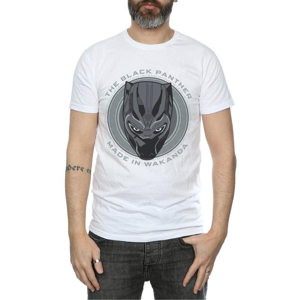 Black Panther Herren Made in Wakanda Baumwoll-T-Shirt