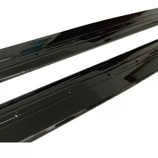 BMW 4 Series MP Style Glossy Black Carbon Fiber Textured Side Skirts & Spoilers for F32 F33 F36