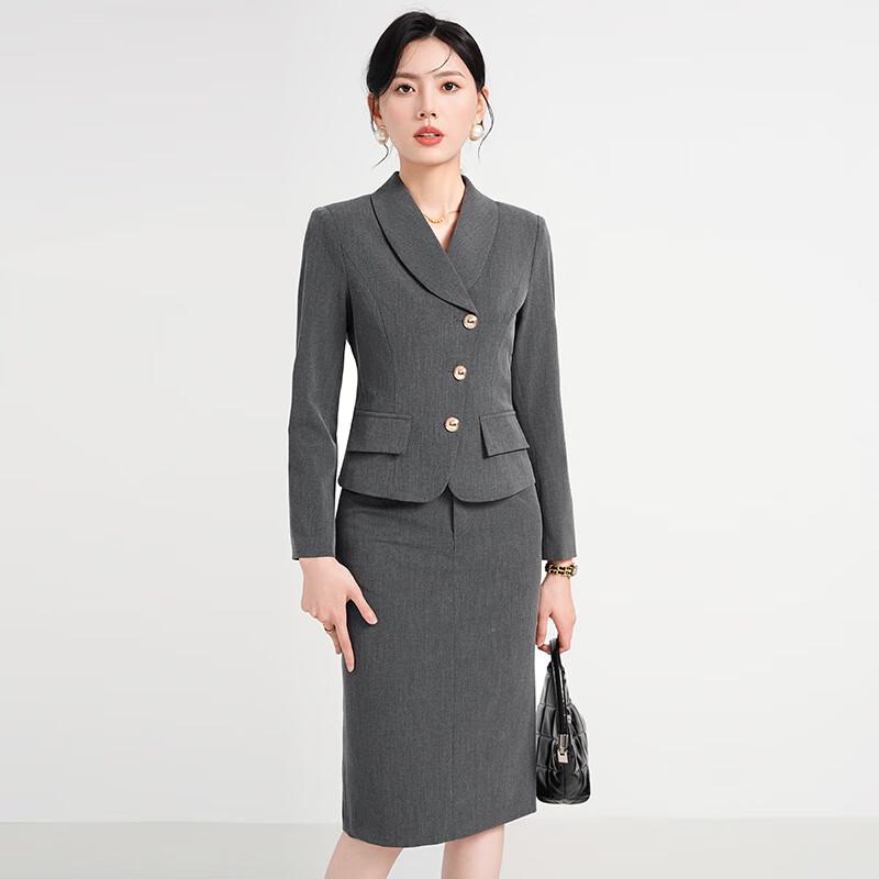 Женский профессиональный деловой костюм-юбка в китайском стиле Tluoman M