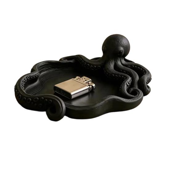 3D Printed Octopus Jewelry Tray, Ocean Animal Earrings Necklace Ring Dish Tray, Decorative Keys Trinkets Holder Organizer Tray