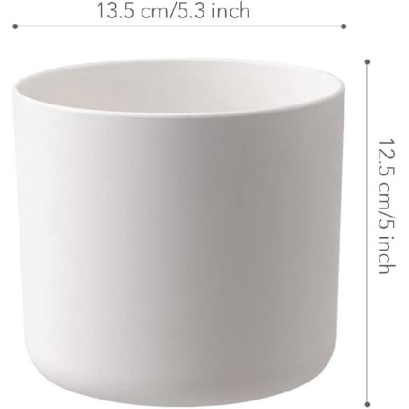 

Двухдневный горшок для растений в виде кроссовка в стиле Off-White, декор комнаты хайпбиста, маленький 5-дюймовый цилиндрический белый пластиковый горшок для комнатных растений со встроенным дренажным отверстием,