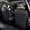 2PCS Soft Seat Headrest Protector Cartoon Dog Pattern Car Headrest Covers  Car Seat